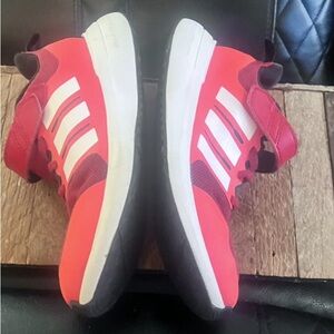 ADIDAS Fortarun 2.0 Cloudfoam Elastic Laces Slip-on Sneakers Red HP5445, Size 3